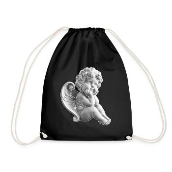 Angel Angel Angel Gift Idea - Drawstring Bag - black - Front