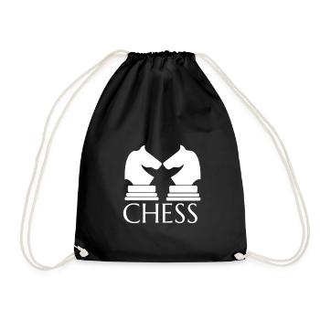 Jeu de jeu de cheval coureur roi - Sac de sport léger - noir - Devant