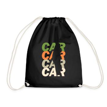 voiture - Sac de sport léger - noir - Devant