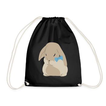 Baby Bunny Rabbit Rabbit Easter Kids - Drawstring Bag - black - Front