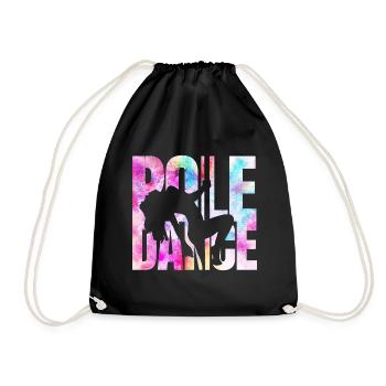 Poledance Tanzen - Turnbeutel - Schwarz - Vorne