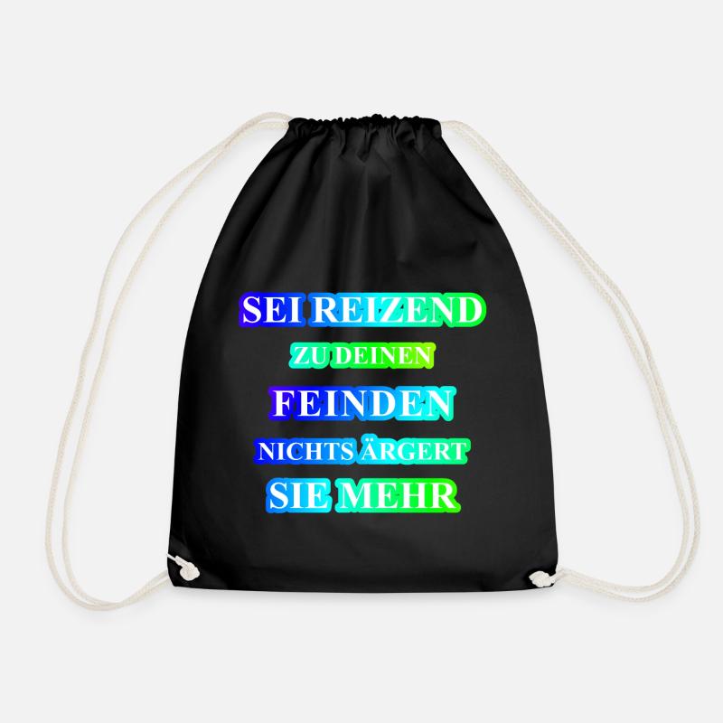 Sei reizend cool lustig Geschenk Idee witzig - Turnbeutel - Schwarz