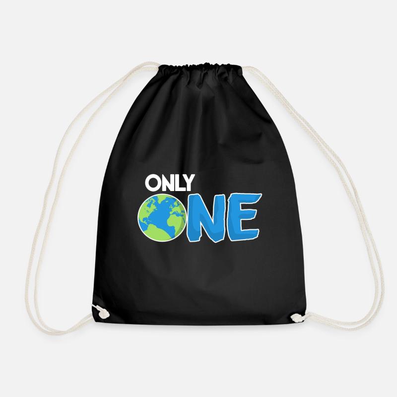 Only one Earth Planet - Turnbeutel - Schwarz