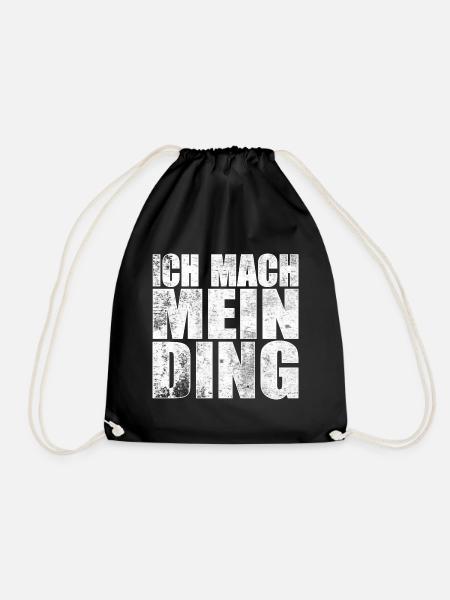 Ich mach mein Ding - Turnbeutel - Schwarz