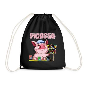Pigasso comme Picasso - Sac de sport léger - noir - Devant