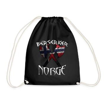 Berserker Norge Norvège - Sac de sport léger - noir - Devant