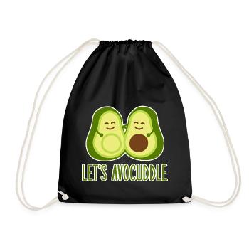avocado - Drawstring Bag - black - Front