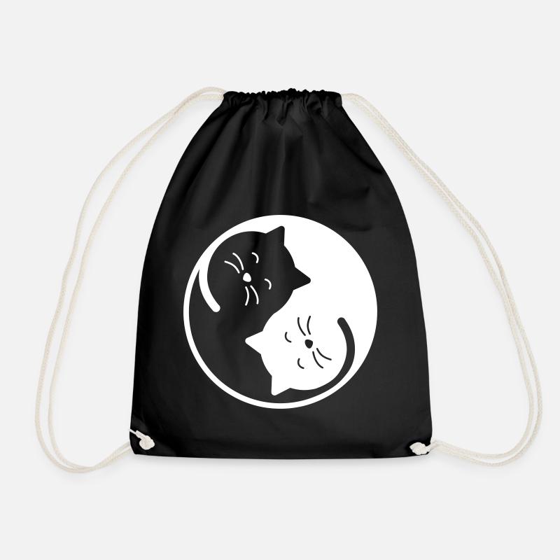Katze - Turnbeutel - Schwarz