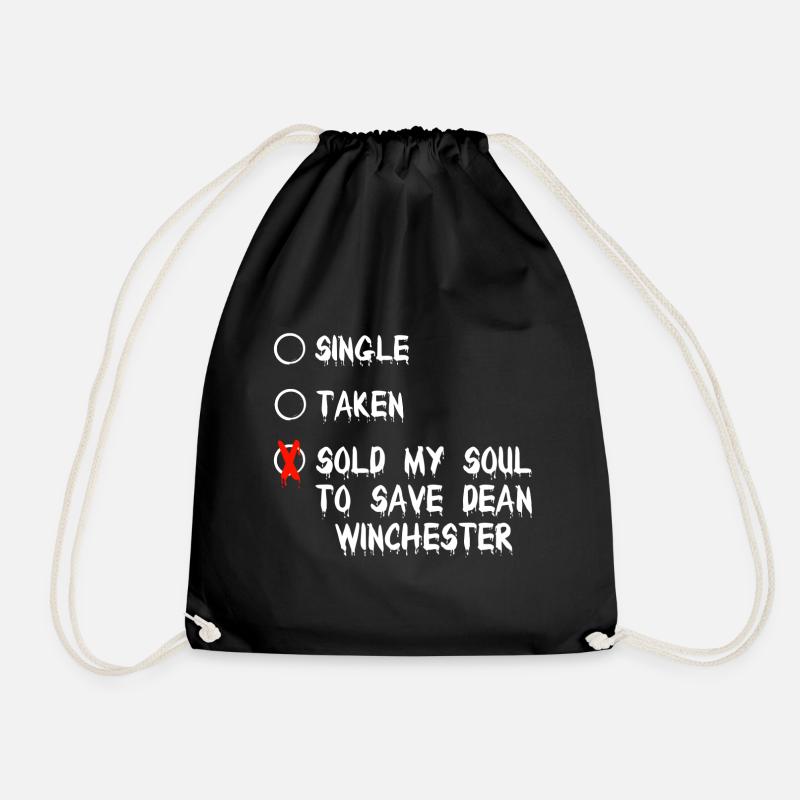 Supernatural - Drawstring Bag - black