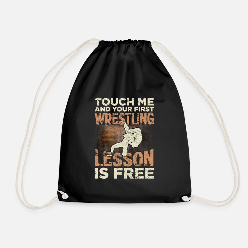 WRESTLING - Turnbeutel - Schwarz