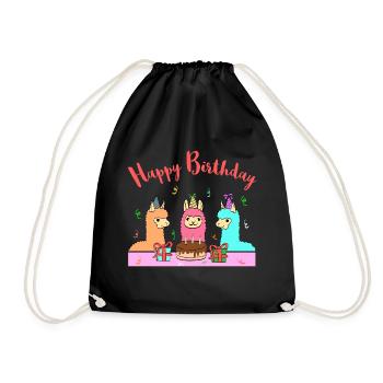 A Perfect Gift Tee With An Illustration Of A - Drawstring Bag - black - Front
