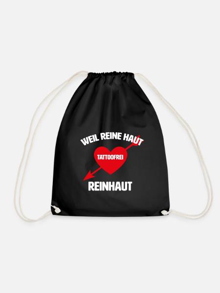 Tattoofrei keine Tattoos Reinhaut - Turnbeutel - Schwarz