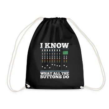 Sound Engineer T-Shirt - Turnbeutel - Schwarz - Vorne