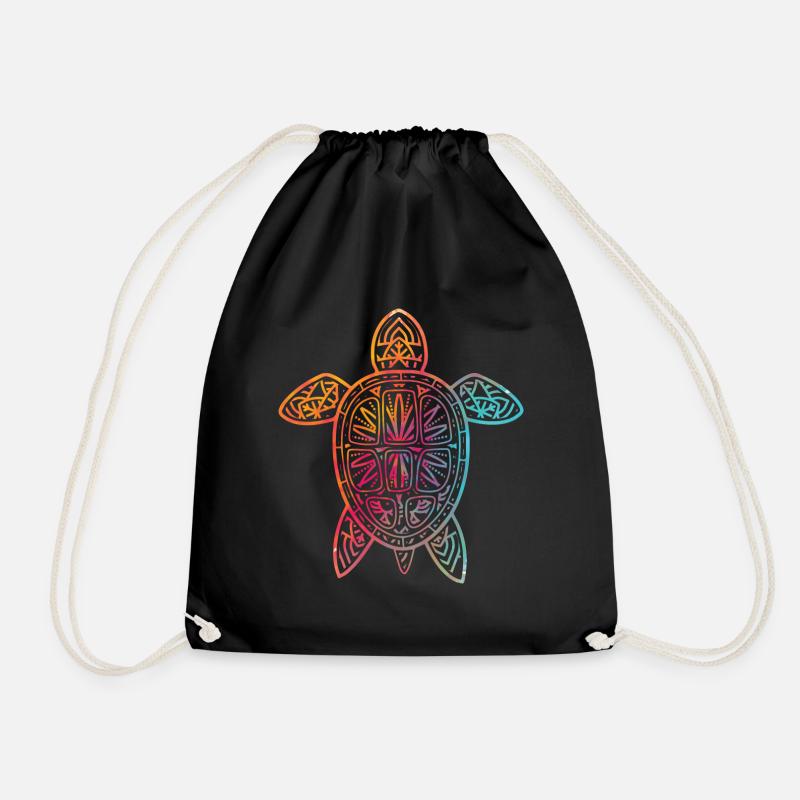 Überspringen Sie eine StrohschildkröteTShirt - Turnbeutel - Schwarz
