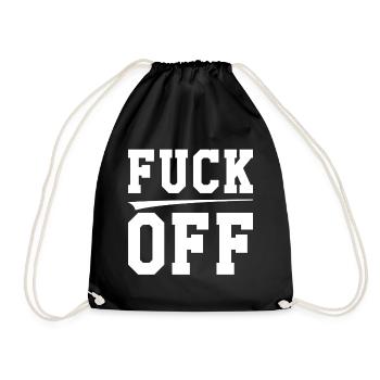 Fuck off - Turnbeutel - Schwarz - Vorne