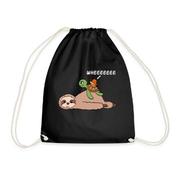 Pour les amoureux des animaux Grande chemise - Sac de sport léger - noir - Devant