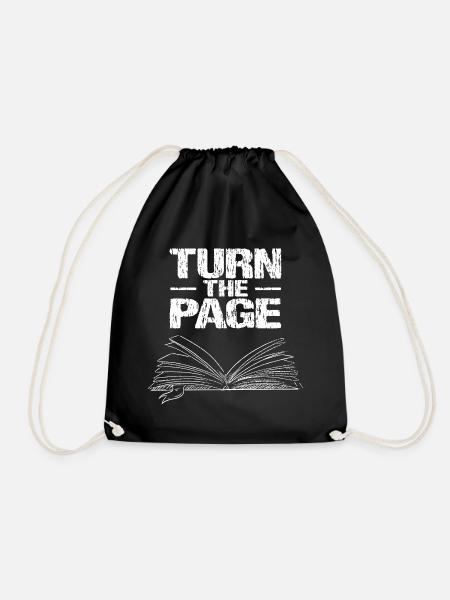 Turn the Page - Turnbeutel - Schwarz