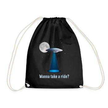 Aliens Aliens Ovnis Space Idée cadeau - Sac de sport léger - noir - Devant