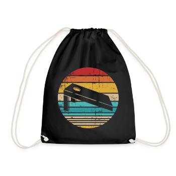 Cornhole - Drawstring Bag - black - Front