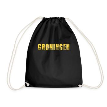 Groningen Hollande Cadeau Sort Cool - Sac de sport léger - noir - Devant