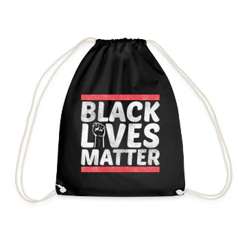 BLACK LIVES MATTER | Black lives matter - Turnbeutel - Schwarz - Vorne