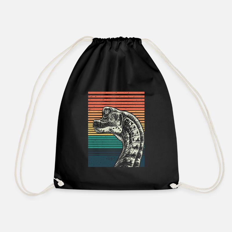 Brachiosaurus - Turnbeutel - Schwarz