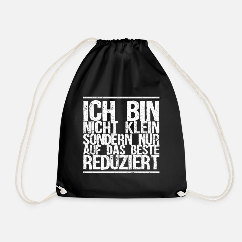 Witzige Sprüche - Turnbeutel - Schwarz