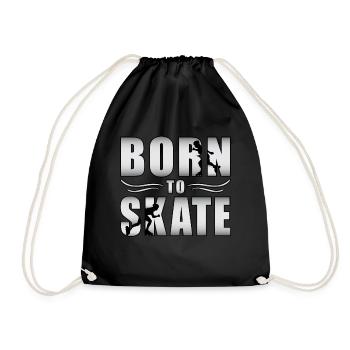 Inline Skater Inline Skating Skate Gift Idea - Drawstring Bag - black - Front