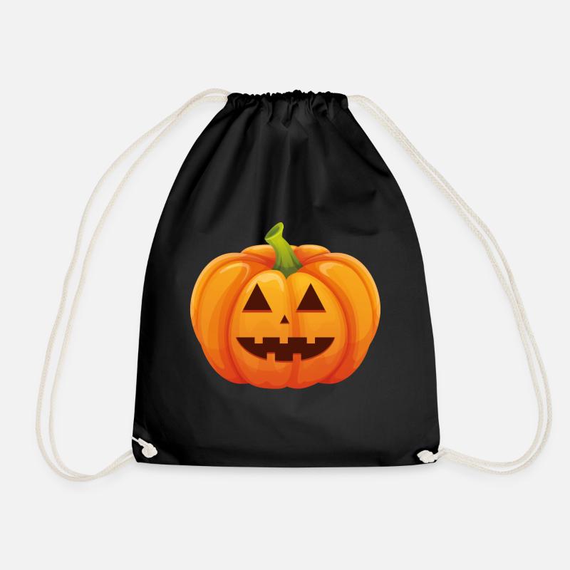 Kürbis Halloweenkostüm - Ich bin ein Kürbis - Turnbeutel - Schwarz