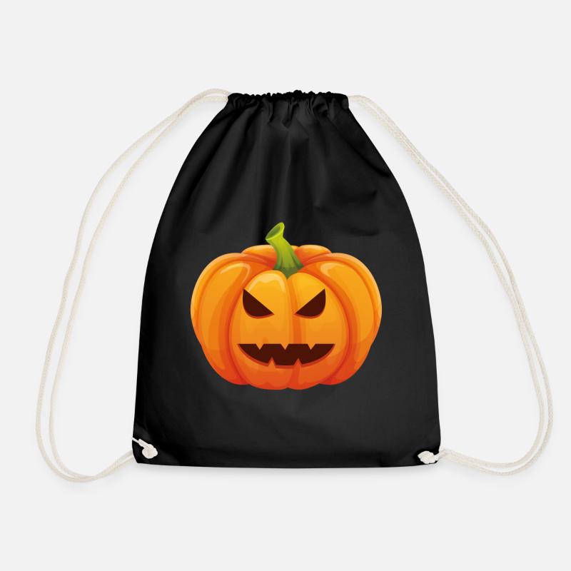 Kürbis Halloweenkostüm - Ich bin ein Kürbis - Turnbeutel - Schwarz