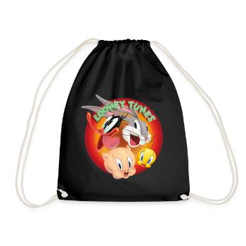 Looney Tunes logo group - Drawstring Bag - black - Front