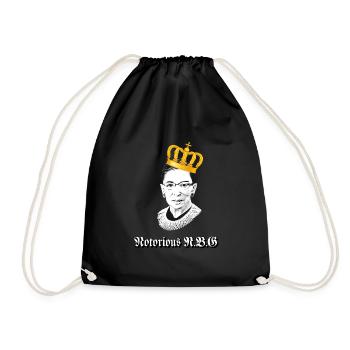 Notorious R.B.G Ruth Bader Ginsburg - Turnbeutel - Schwarz - Vorne
