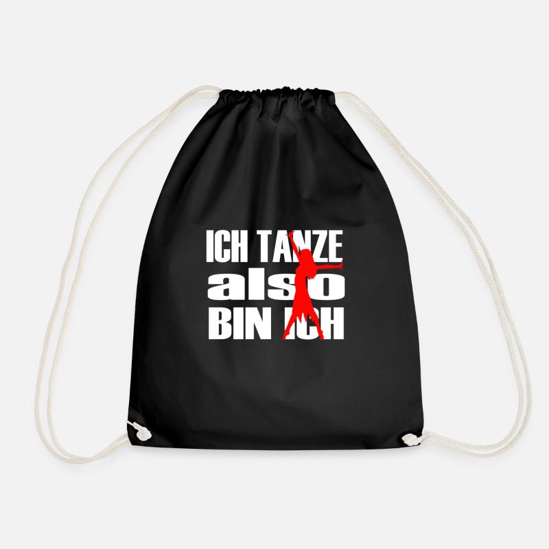 ich tanze also bin ich - Turnbeutel - Schwarz