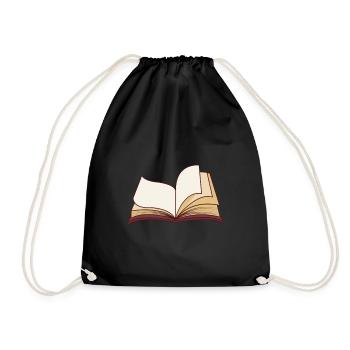 Livre Livres Lecture Leeeratte De livres Cadeau - Sac de sport léger - noir - Devant