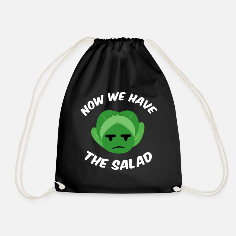 Now we have the salad - Turnbeutel - Schwarz