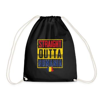 Roumanie - Sac de sport léger - noir - Devant