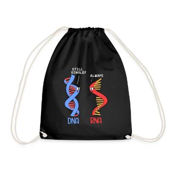 WissenschaftsShirt für die Wissenschaftler, die " - Turnbeutel - Schwarz - Vorne
