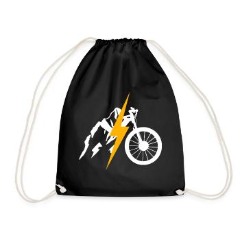 eBike Blitz Mountain Mountain Downhill Trekking - Drawstring Bag - black - Front
