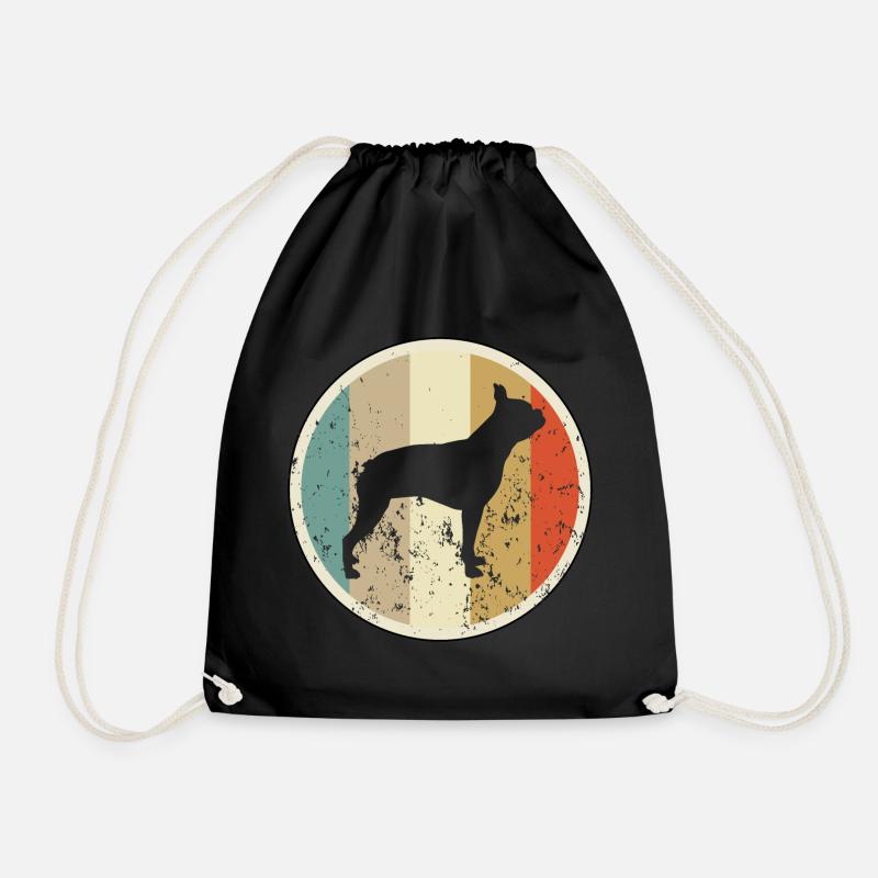 Boston Terrier - Turnbeutel - Schwarz