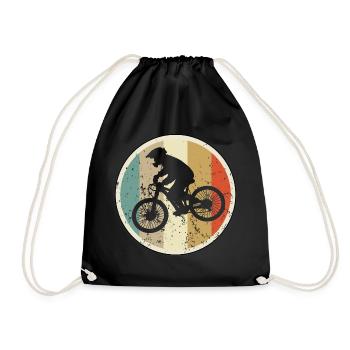 Downhill Mountainbike Radsport - Turnbeutel - Schwarz - Vorne