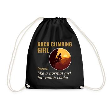 Escalade Fille Bloc Vintage Rétro - Sac de sport léger - noir - Devant