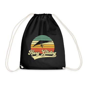 Hang Gliding Vintage Retro Plan de suspension - Sac de sport léger - noir - Devant