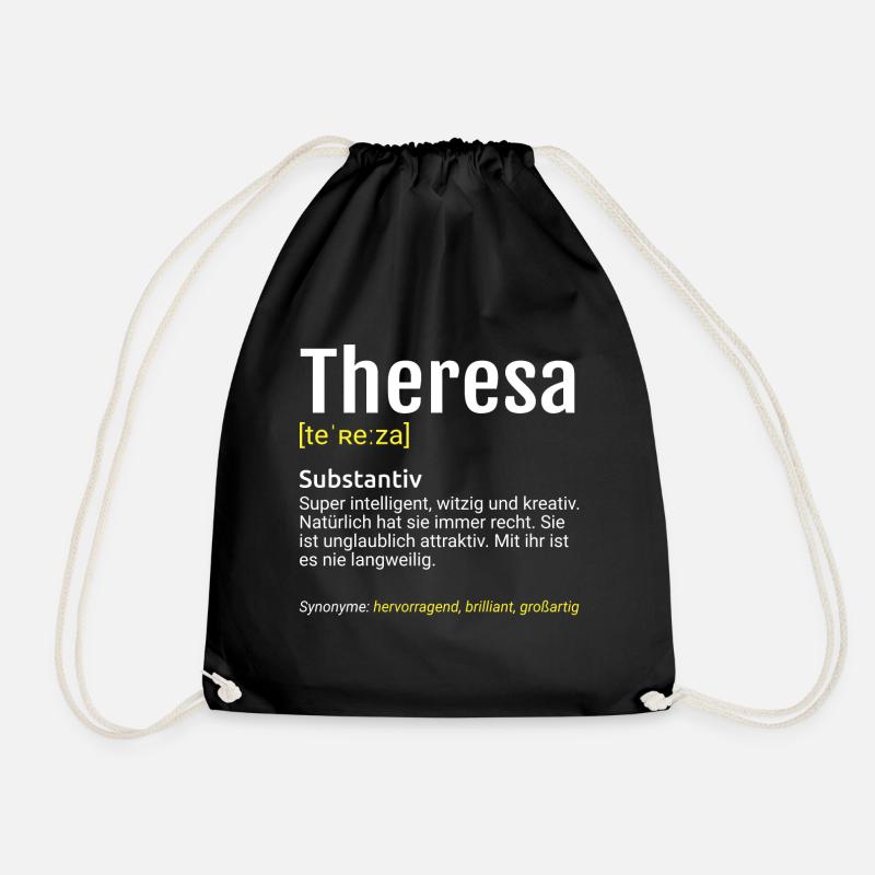 Theresa Name Definition - Turnbeutel - Schwarz
