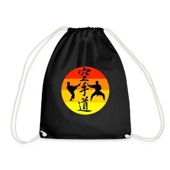 Karate - Turnbeutel - Schwarz - Vorne