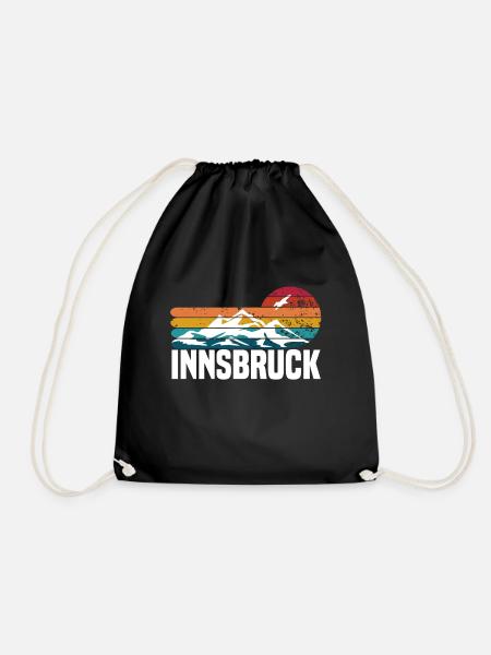 Innsbruck sonnenuntergang - Turnbeutel - Schwarz