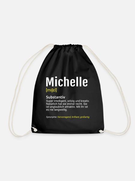 Michelle Name Definition - Turnbeutel - Schwarz