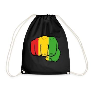 Nice Shirt To Flaunt Saying "Fist Bump Reggae" - Turnbeutel - Schwarz - Vorne
