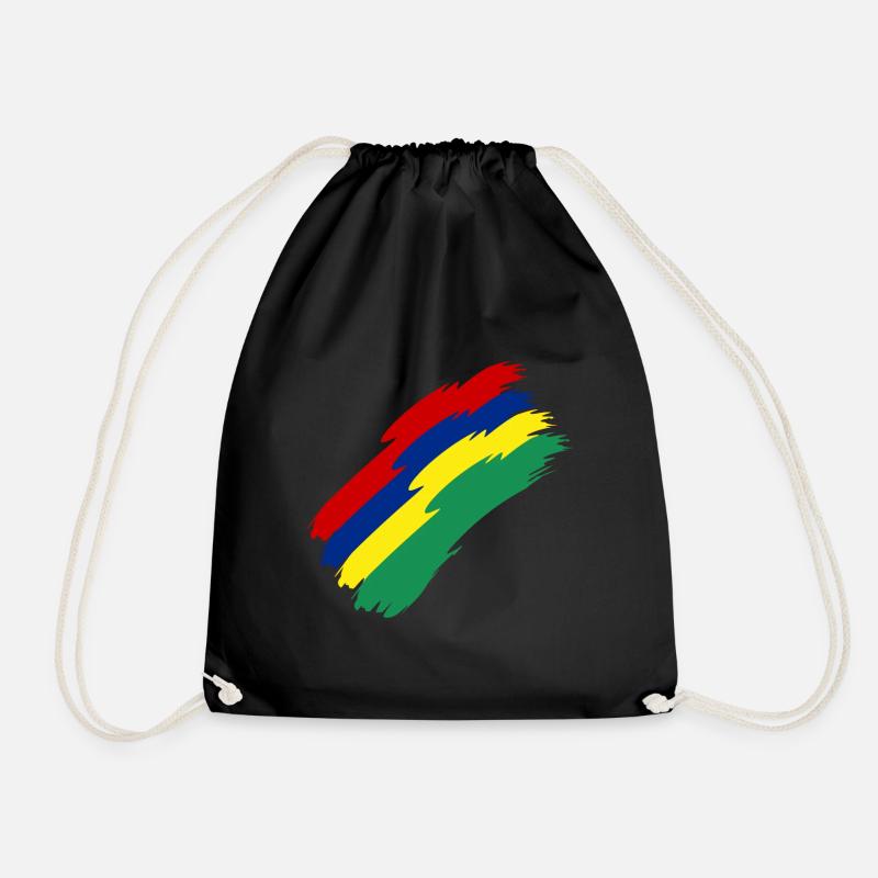 Mauritius Fahne Farben - Turnbeutel - Schwarz