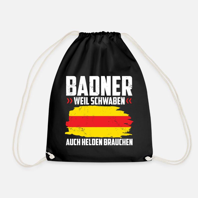 Badner Geschenke | Baden Badisch Badener Karlsruhe - Turnbeutel - Schwarz