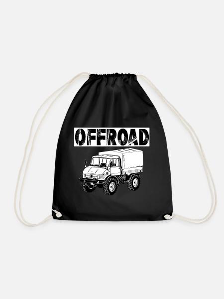 Unimog - Oldtimer - Offroad - Universal Motorgerät - Turnbeutel - Schwarz